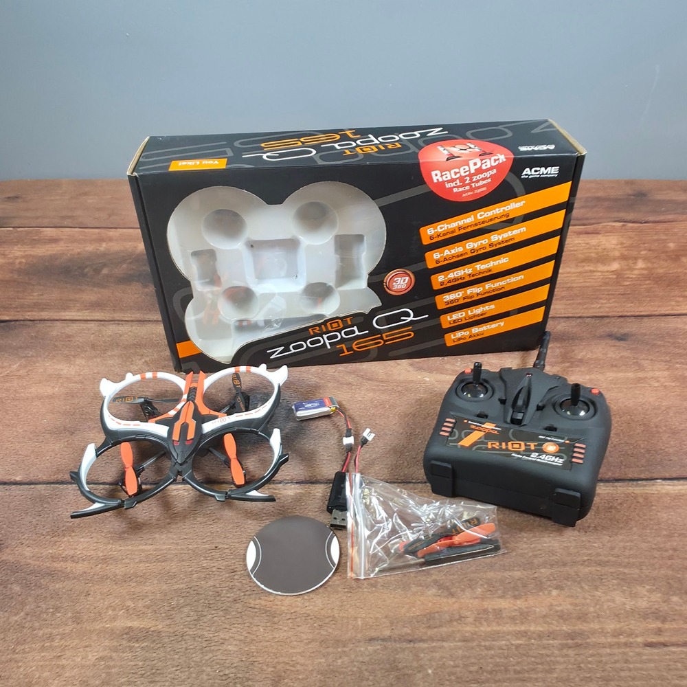 ACME Zoopa Q 165 Riot Quadrocopter Kids OS Black Orange Good 2.4GHz RC Drone